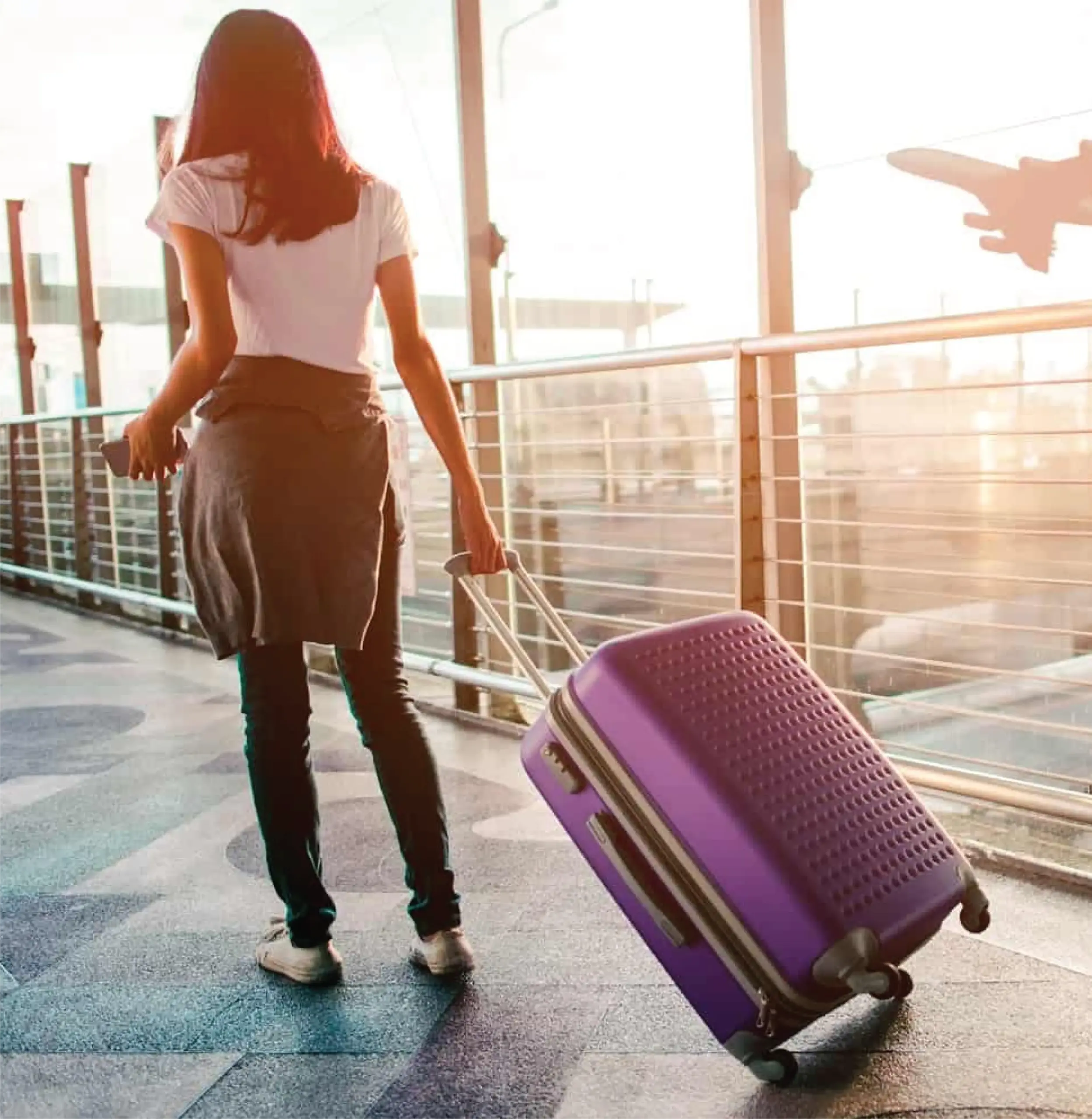 Tendering Airport Transfer with Suitcase